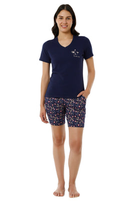 V-Neck Sleep Tee - Ocean Cavern