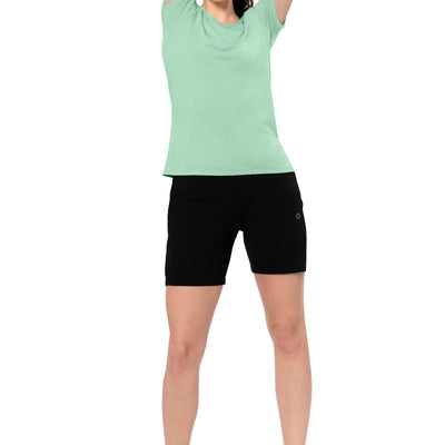 Energize Short Sleeve V-Neck Active T-Shirt - Silt Green