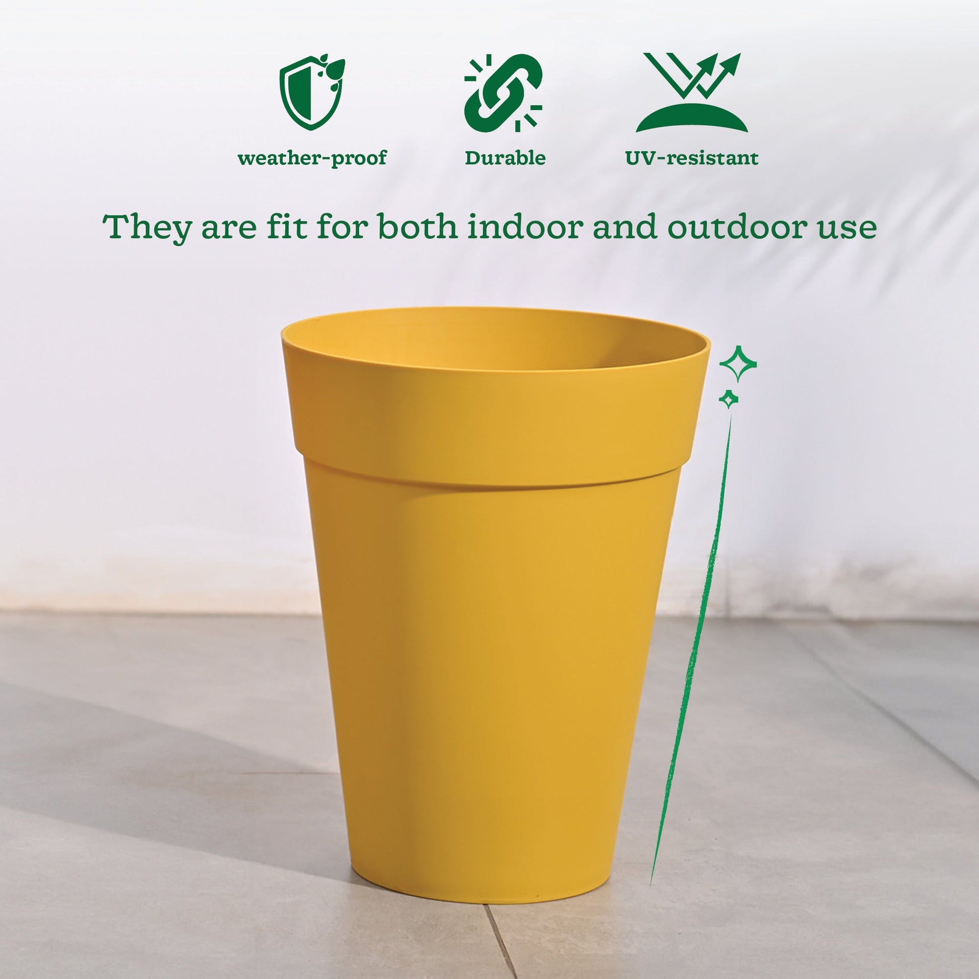 Roma Plastic Planter