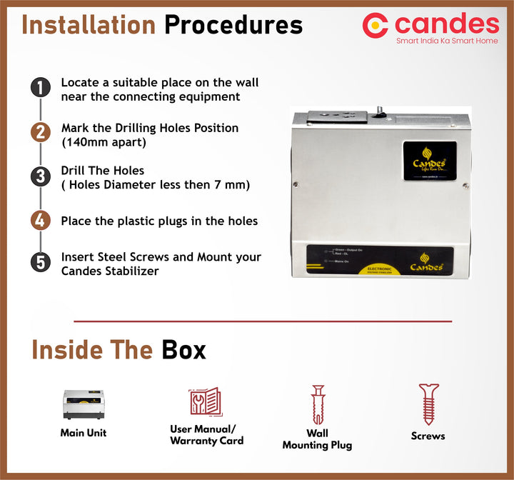 Elite Stabilizer for Refrigerator/Fridge Upto 350 litres 0.5KVA (90V to 290V)