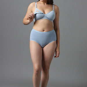 Padded Non-wired Maternity Bra - Celestial Blue