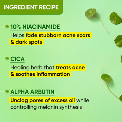 Cica + 10% Niacinamide Face Serum for Oily Skin