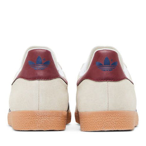 adidas Gazelle Beige Dark Blue Collegiate Burgundy