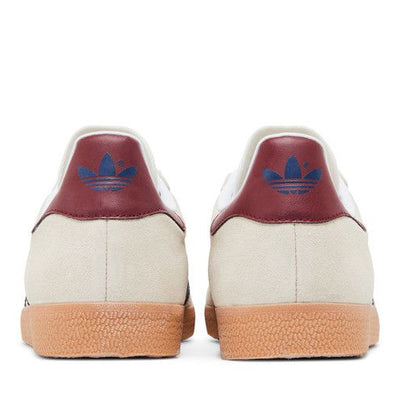 adidas Gazelle Beige Dark Blue Collegiate Burgundy