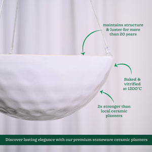Hanging Ceramic Planters Petrichor Smite