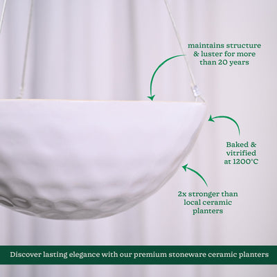 Hanging Ceramic Planters Petrichor Smite