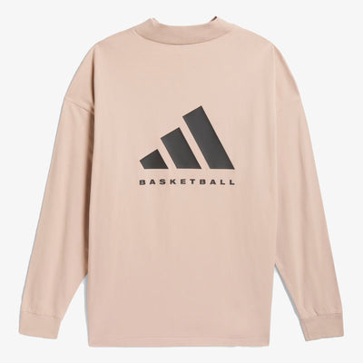 Adidas | BASKETBALL TEE  { ASH PEARL