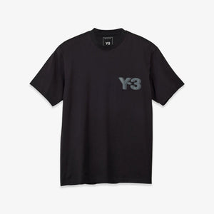 Y-3 | LOGO SHORT SLEEVE TEE { BLACK