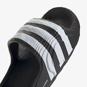 ADIDAS ORIGINALS | ADILETTE 22 SLIDES { CORE BLACK/CLOUD WHITE