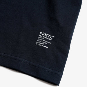 FDMTL | SQUARE JACQUARD TEE { NAVY