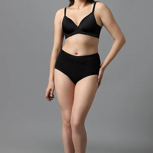 Airy Padded Wired Bra - Black