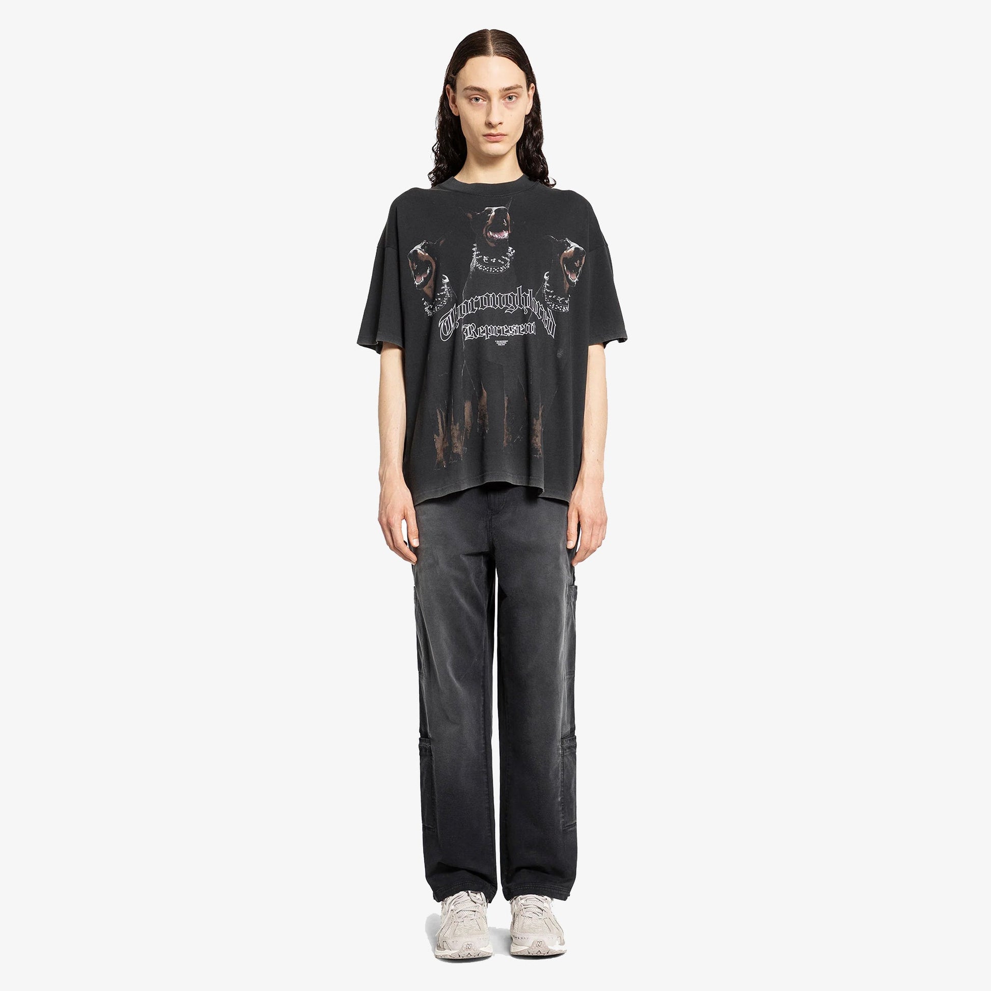 REPRESENT | THOROUGHBRED T-SHIRT { VINTAGE BLACK