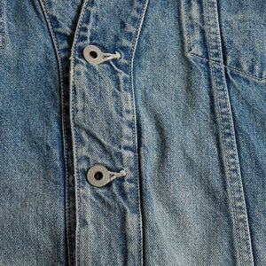 FDMTL | DENIM HAORI JACKET 4YR WASH { INDIGO