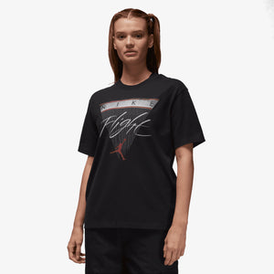Jordan | FLIGHT HERITAGE GRAPHIC T-SHIRT  { BLACK/GYM RED