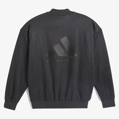 Adidas Originals | BASKETBALL SUEDED CREW SWEATSHIRT  { CARBON