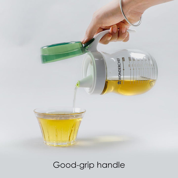 Oil Pourer Glass Bottle for Kitchen, Transparent Oil Pourer