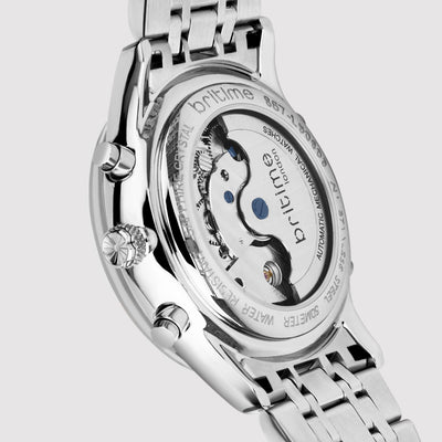 Celestial Men Automatic Silver Dial Chronograph Metal Watch 867-M10301