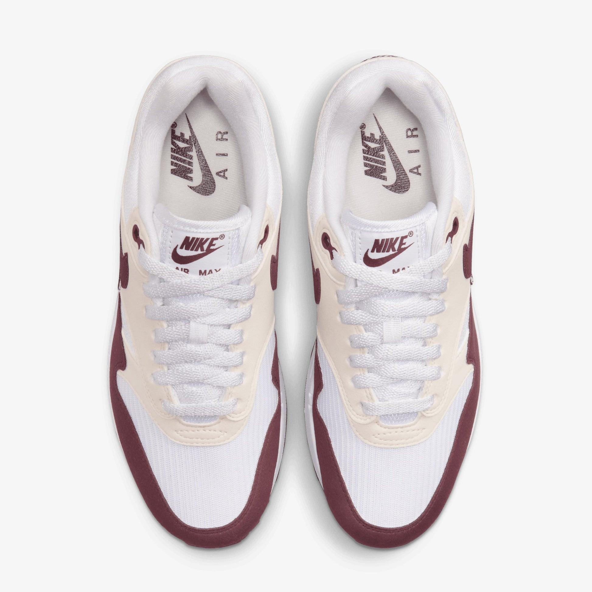 NIKE | AIR MAX 1 { WHITE/NIGHT MAROON-PHANTOM-BLACK
