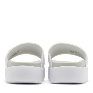 adidas Adilette Platform Slides Cloud White Zero Metalic Grey