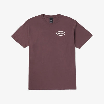 HUF | COUSIN OF DEATH T-SHIRT  { EGGPLANT