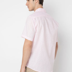 Cotton Linen Half Sleeve Shirt