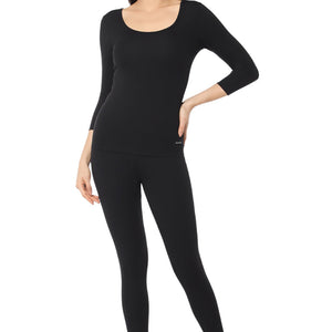 LuxeHeat Leggings - Black