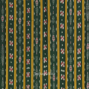 Green Cream  Maniabandha Sambalpuri Cotton Dress set & Dupatta