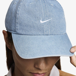 NIKE | CLUB UNSTRUCTURED DENIM CAP { AEGEAN STORM/THUNDER BLUE/WHITE