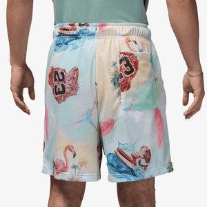 JORDAN | JORDAN ESSENTIALS PRINTED MESH SHORTS { SAIL/GLACIER BLUE