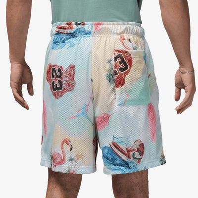 JORDAN | JORDAN ESSENTIALS PRINTED MESH SHORTS { SAIL/GLACIER BLUE