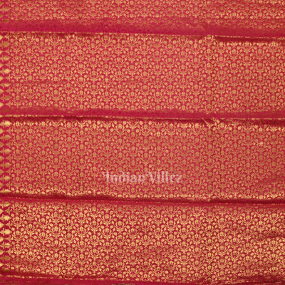 Exclusive Rani Pink Kora Organza Banarasi Silk Saree