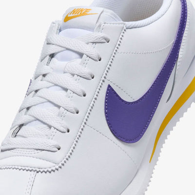 NIKE | CORTEZ { WHITE/VARSITY PURPLE-VARSITY MAIZE