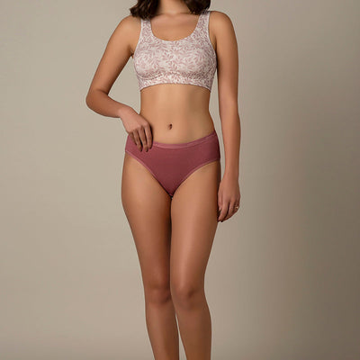All Day Lounge Solid Non Padded Non-Wired Bra - Henrietta Floral Print