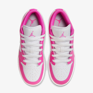 JORDAN | AIR JORDAN 1 LOW (GS) { FIRE PINK/IRIS WHISPER-WHITE