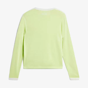 Adidas Originals | WALES BONNER KNIT LONG SLEEVE TEE  { SEMI FROZEN YELLOW/CHALK WHITE