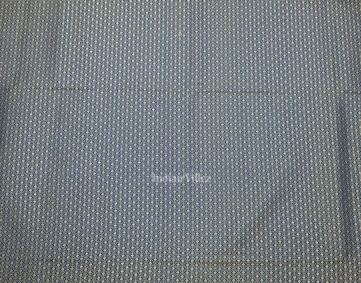 Blue Dual Tone Soft Pure Mashru Satin Silk Banarasi Saree