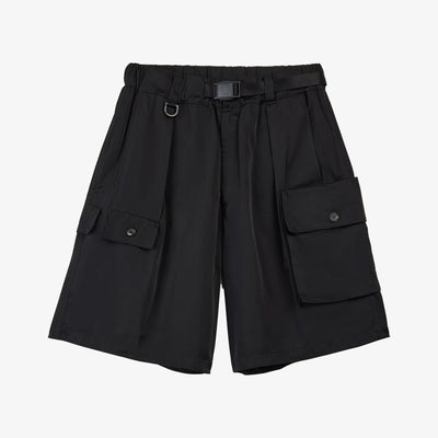 Y-3 | NYLON TWILL SHORTS { BLACK