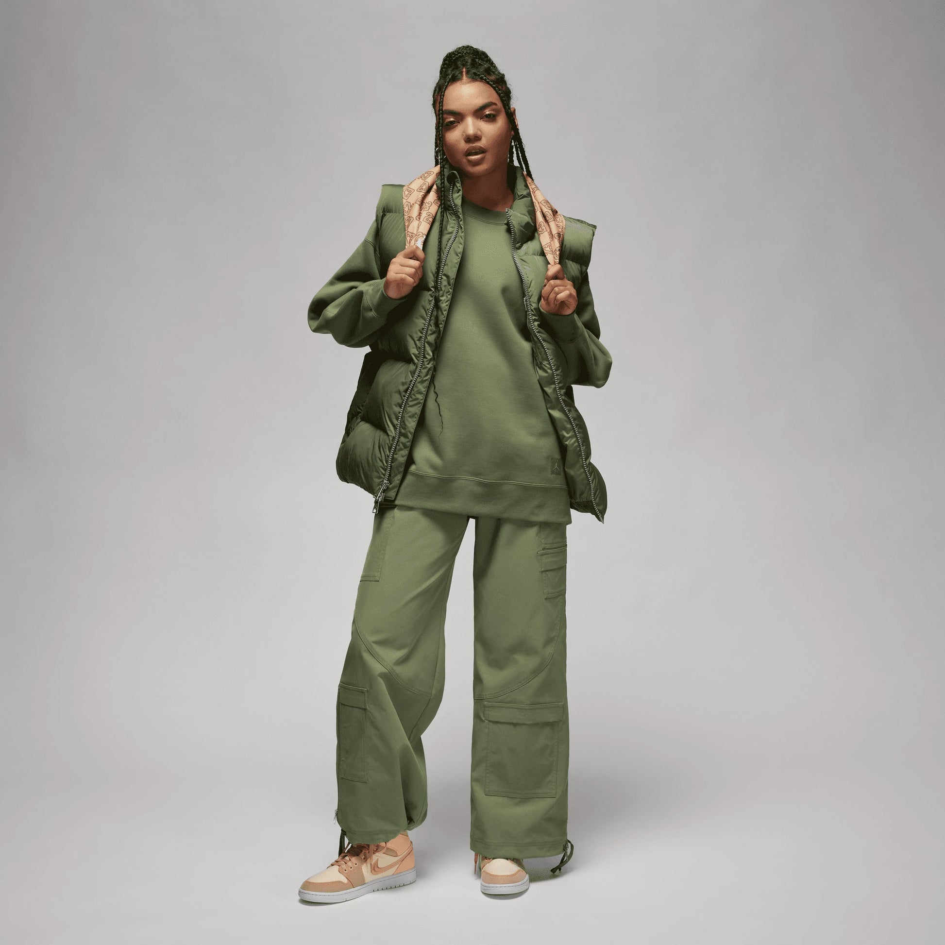 Jordan | FLIGHT FLEECE  { SKY J LT OLIVE