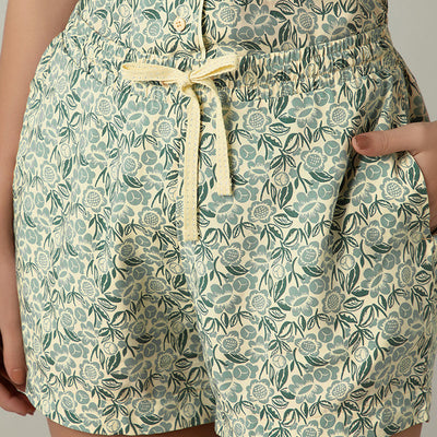 Sleep Shorts Set - Forest Print