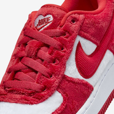 Nike | AIR FORCE 1 (GS)  { FIRE RED/LT CRIMSON-WHITE-PINK FOAM