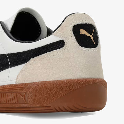 PUMA | PALERMO LTH { PUMA WHITE-VAPOR GRAY-GUM
