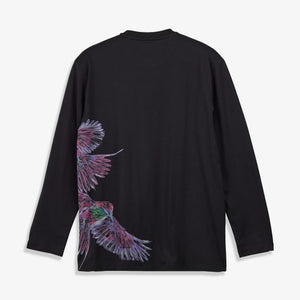 Y-3 | GRAPHIC LONG SLEEVE LONG-SLEEVE TOP { BLACK