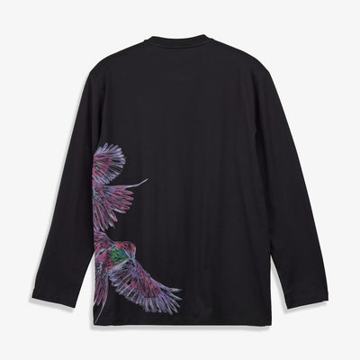 Y-3 | GRAPHIC LONG SLEEVE LONG-SLEEVE TOP { BLACK