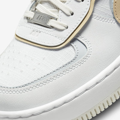 Nike | AIR FORCE 1 SHADOW  { SUMMIT WHITE/SESAME-WOLF GREY