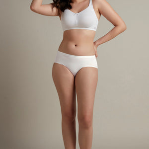 Dreamy comfort Non-Padded Non-Wired Cotton Bra - White