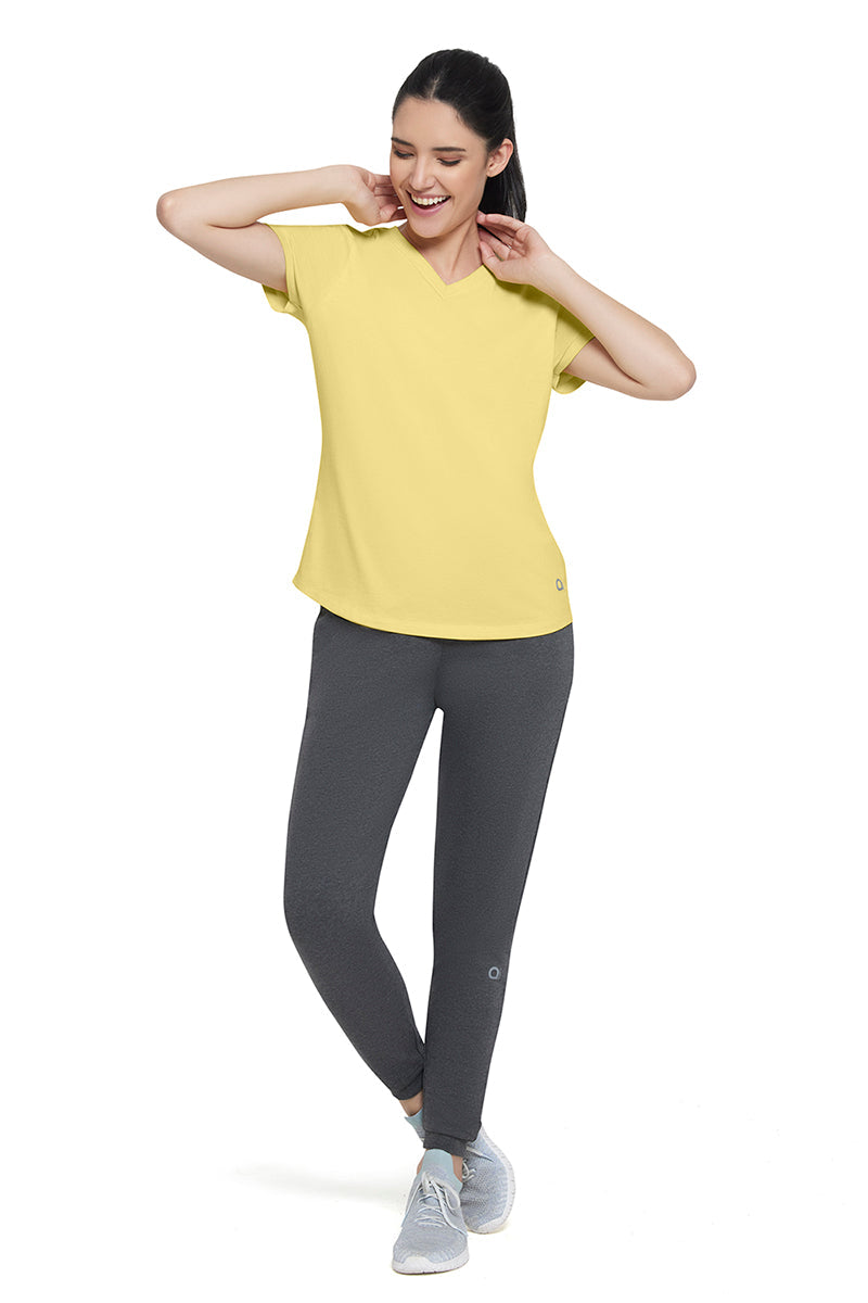 Essential V-neck Tee - Sunshine