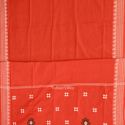 Black Red Maniabandha Sambalpuri Cotton Dress set & Dupatta