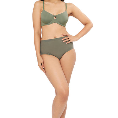 Elegant Dream Padded Wired T-shirt Bra - Sage