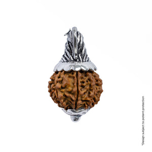 Adiyogi Pendant (10 Mukhi Nepali  Rudraksha) With Chain