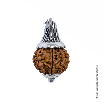 Adiyogi Pendant (10 Mukhi Nepali  Rudraksha) With Chain